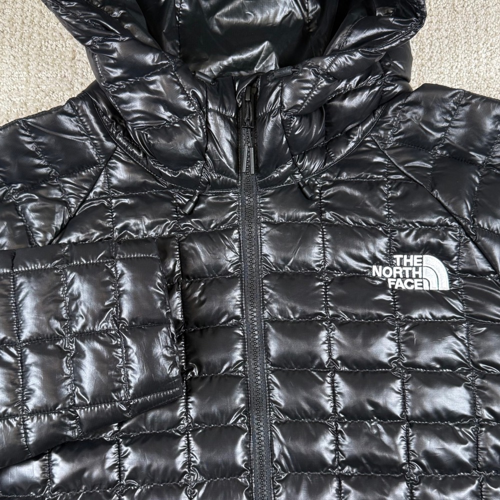 NEW The North Face Womens 2XL Black ThermoBall Eco Hooded Quilted Parka Jacket